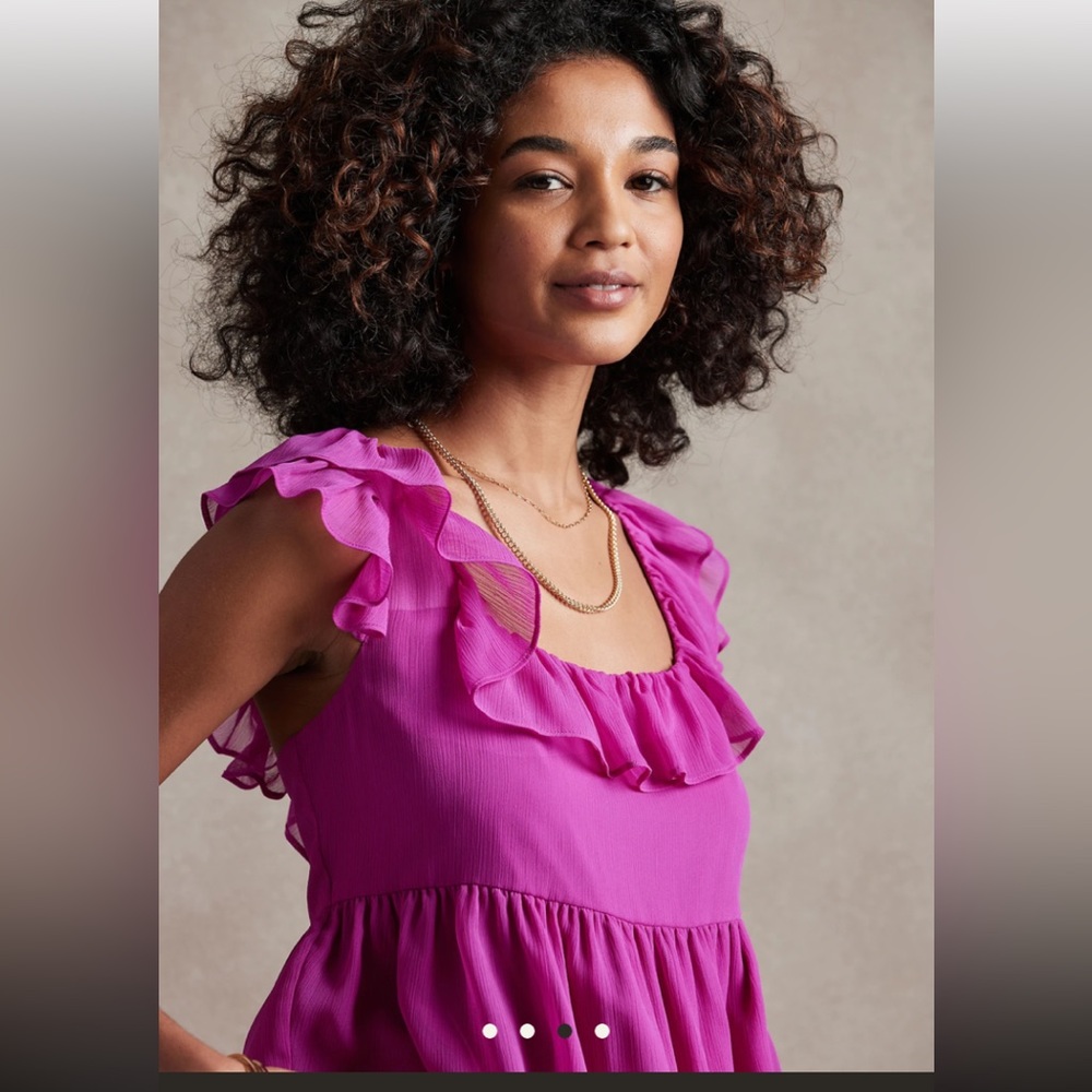 Banana Republic Flutter Tie-Back Top
